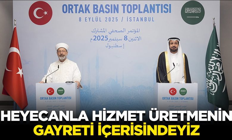 Başkan Erbaş: Aşk ve heyecanla hizmet üretmenin gayreti içerisindeyiz