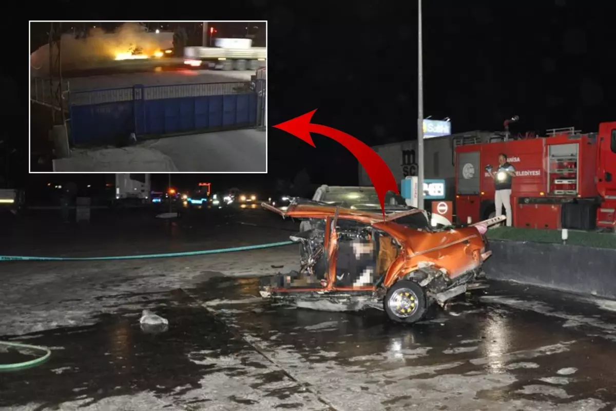 1’i çocuk 5 kişiye mezar olan korkunç kaza saniye saniye kamerada