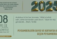 Peygamberlerin Sayısı ve Kur’an’da Adı Geçen Peygamberler