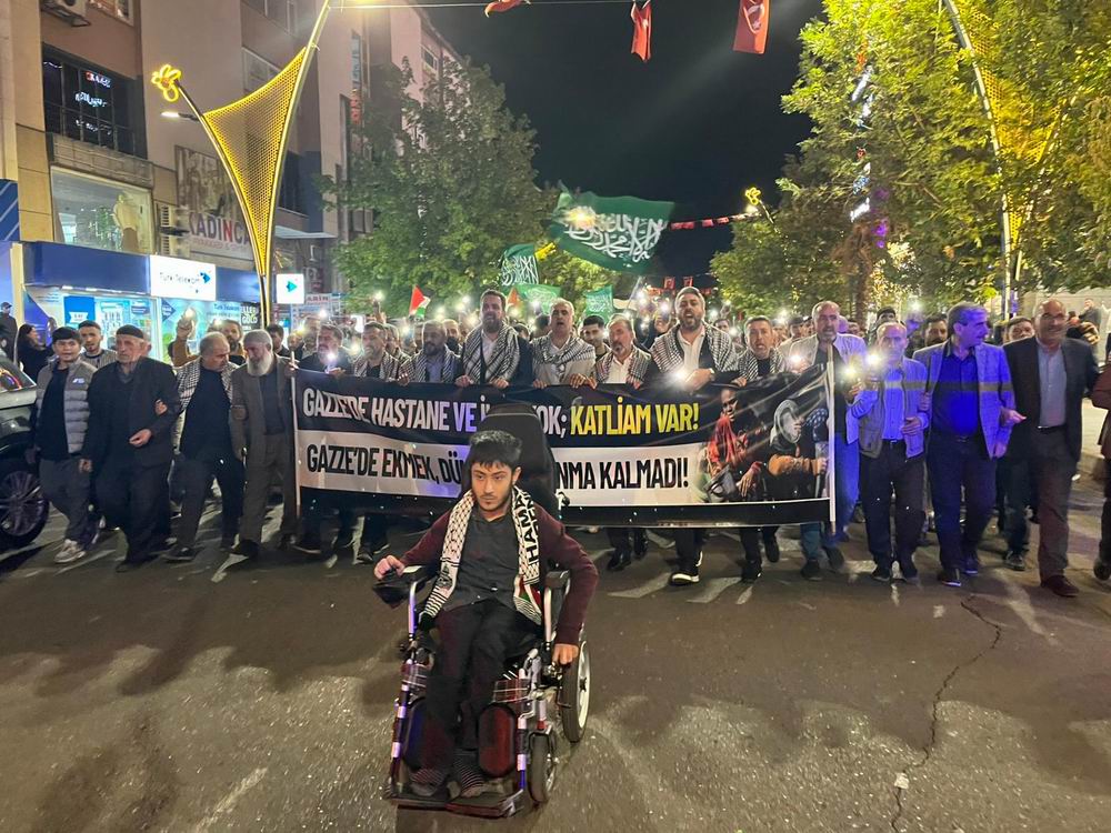 Bingöl’de Sumud filosuna destek eylemi