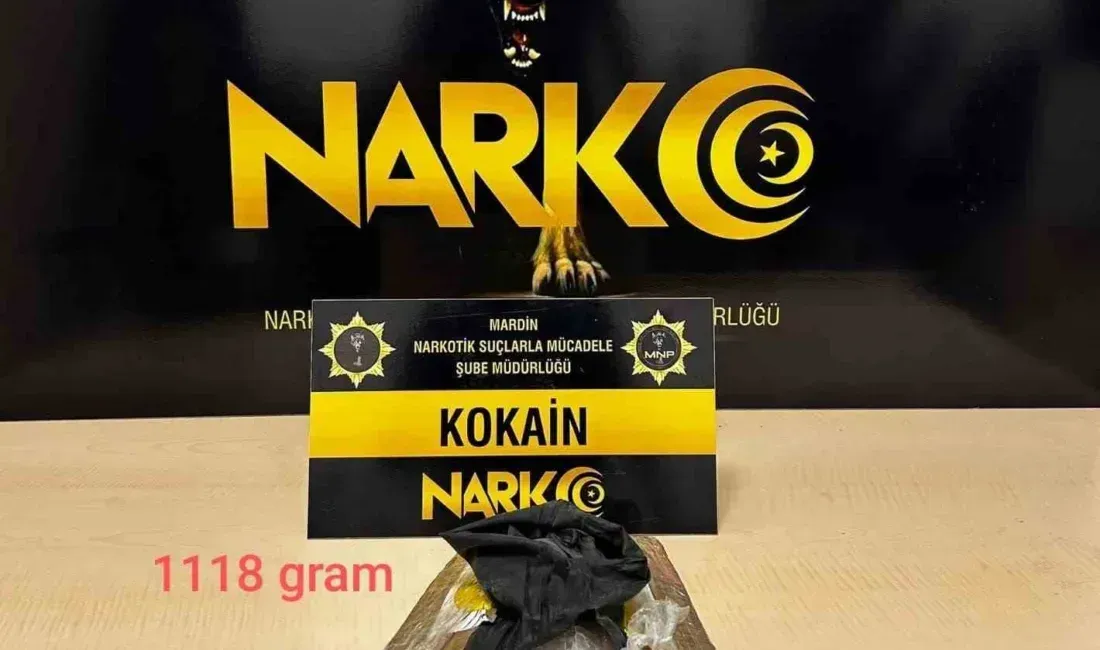 ASAYİŞ Mardin’de 1 kilo 118 gram kokain ele geçirildi