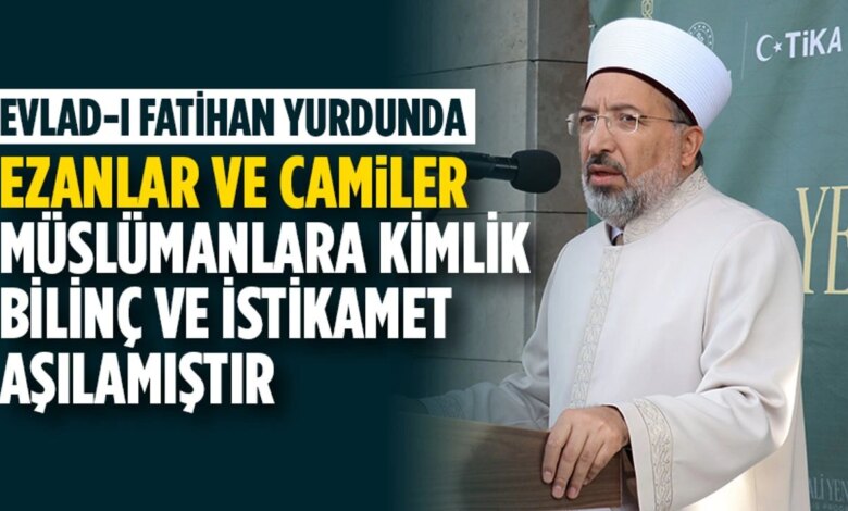 Kırcaali Yeni Cami Açılışında Diyanet Başkanı Konuştu Kırcaali Yeni Cami Açılışında Diyanet Başkanı Konuştu